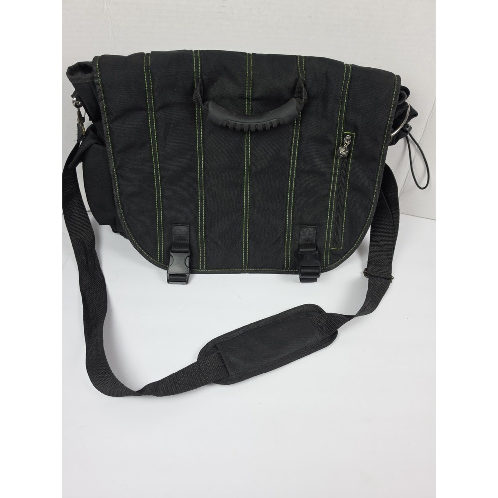 ThinkGeek Bag Of Holding Black Messenger Shoulder Bag Laptop Padded Organizer